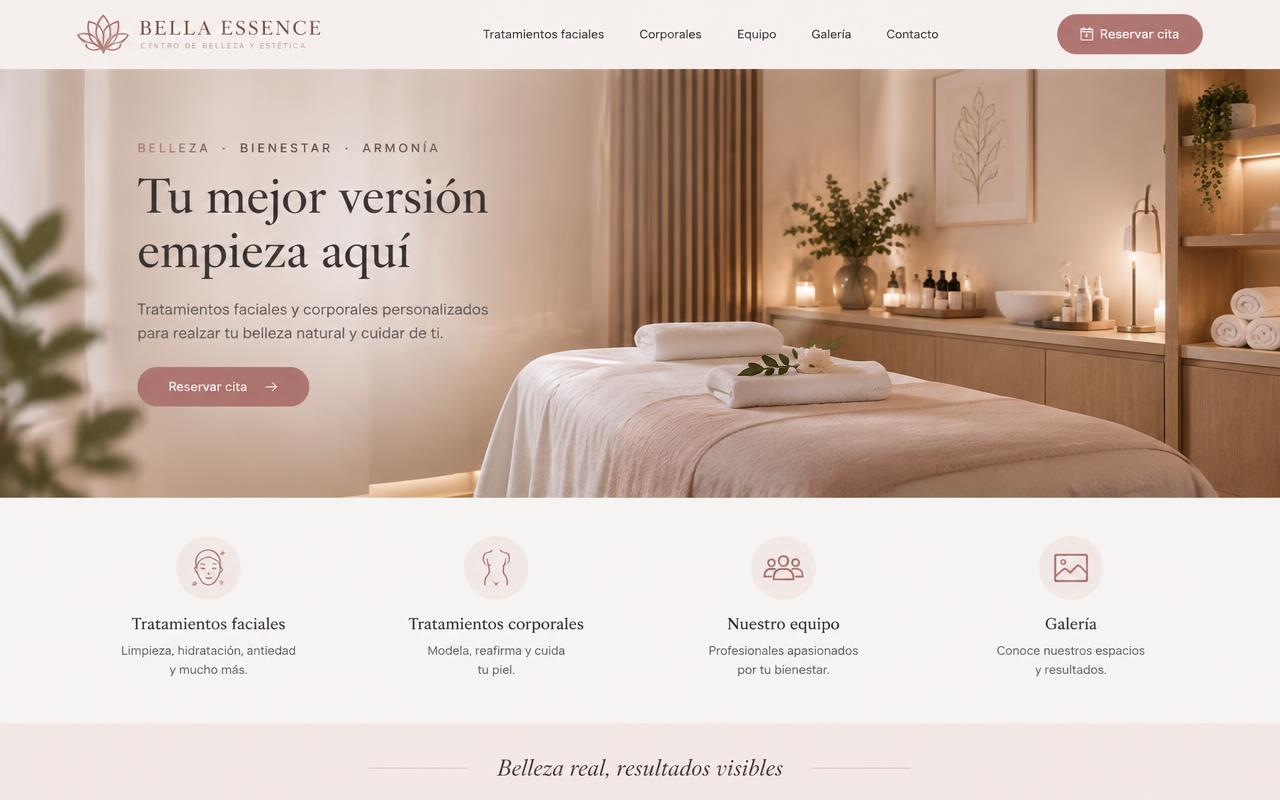 Proyecto de muestra: web para salud y bienestar